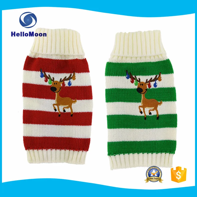 Колокола Олень Полосатый Трикотажные Рождество Перемычки Для