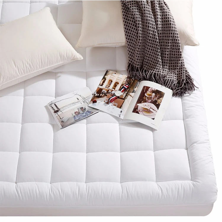 
Wholesale Sleep Well Organic High Density Quilted Bed Mattress Pad Protector Cover Mattress Cover 