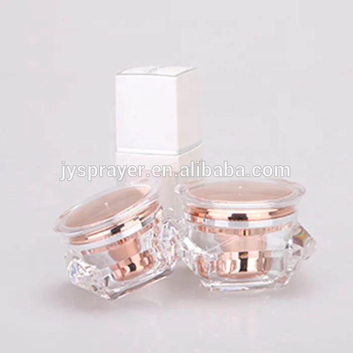 
New arrival acrylic cosmetic packaging 30ml 50ml 60ml airless pump bottle and ball cream jar 