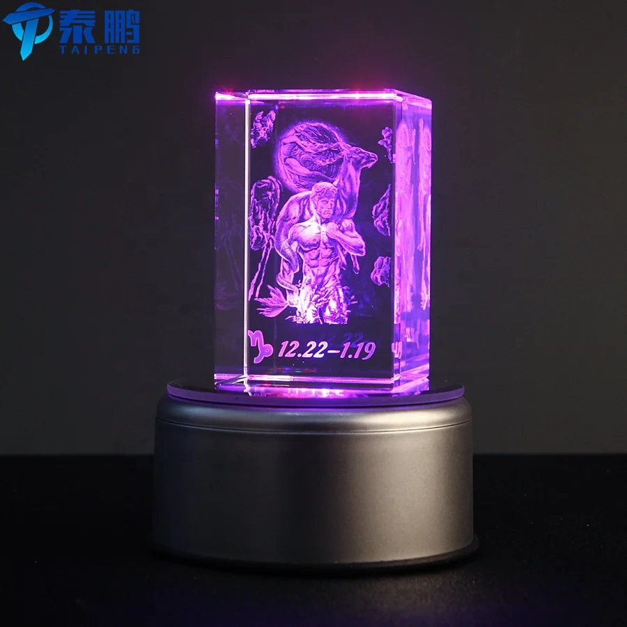 
New style 3d laser engraving crystal model for customized gifts 