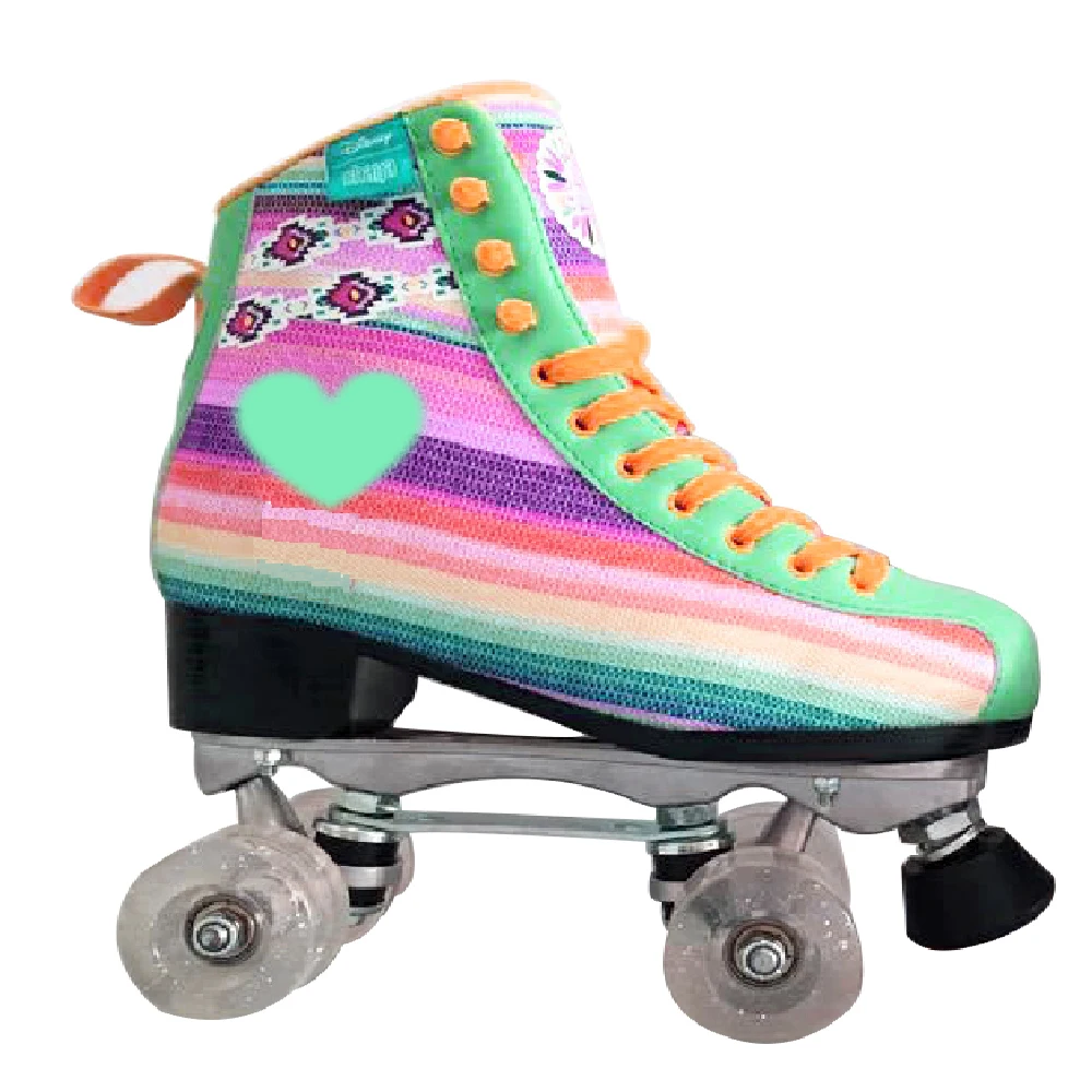 Элегантные роликовые коньки каблук художественные обувь patins quad branco