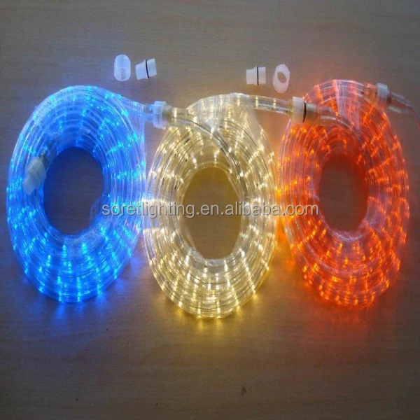 holiday lighting ip44 110v-230v waterproof outdoor led rope light for decoration