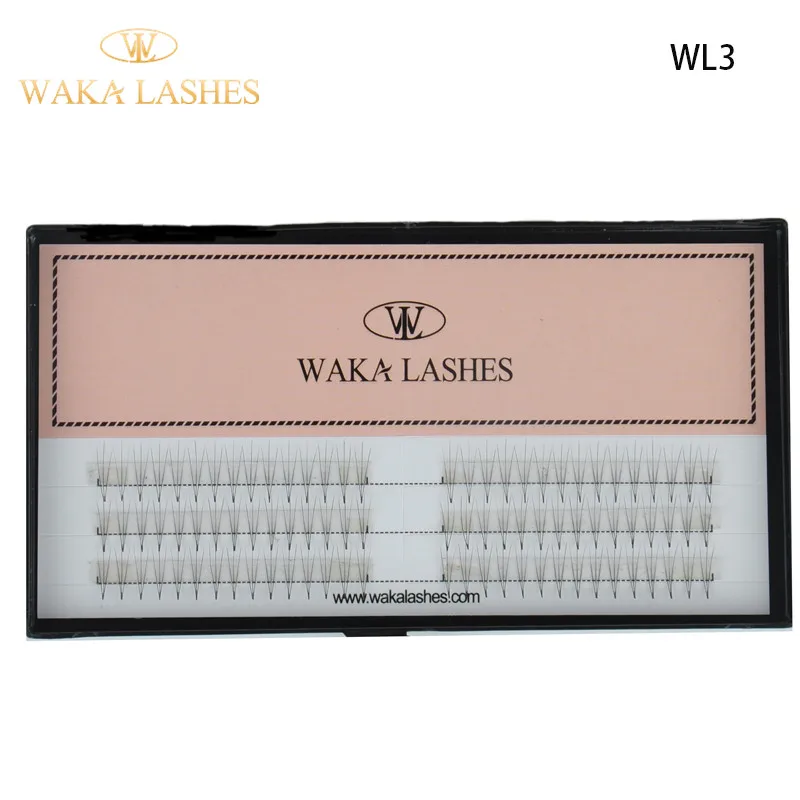 Slim curling knot free eyelash flare under pre fan volume lashes