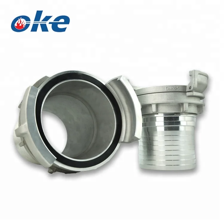 Okefire Aluminum French Type DSP Fire Hose Coupling With Smooth Tail