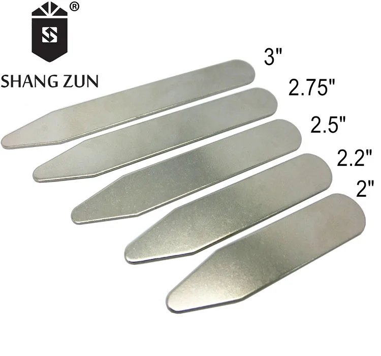 
Wholesale manufacturers 40 PCS stainless steel collar stays matt metal collar inserts personalized shirt collar supports 