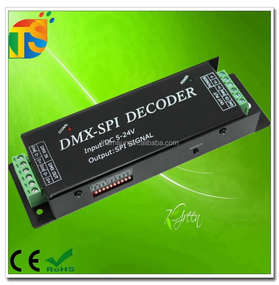 
DMX digital default points is 512 DMX to SPI decoder 