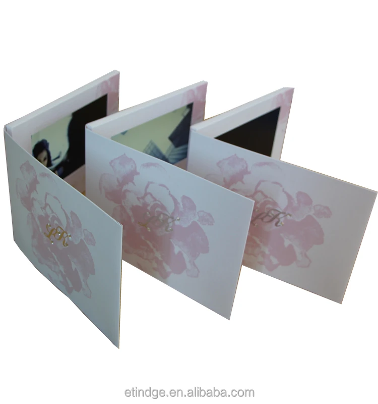 ETG Creative Digital Video Brochure Smart Book With 7 Inch Lcd Screen