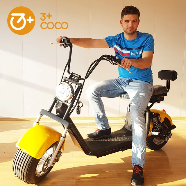 2019 Электрический мотоцикл Скутер citycoco с двойной съемной