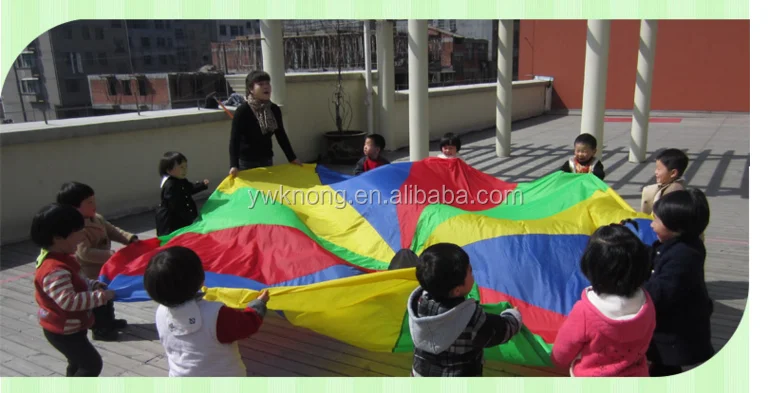play parachute&rainbow play parachutes&kids Parachute games 3.5M,5M,6M