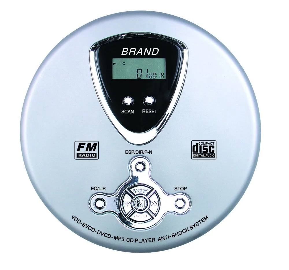 Personal CD Discman, CD player, MP3 player, music disc player