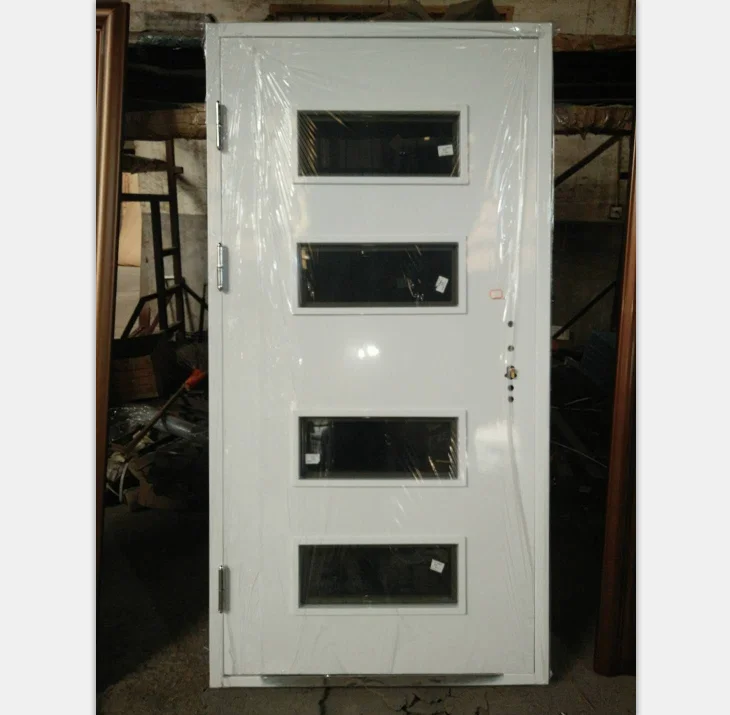 The Latest Popular Exterior Steel Security Door with Iron Grill Ventilation Door for Home