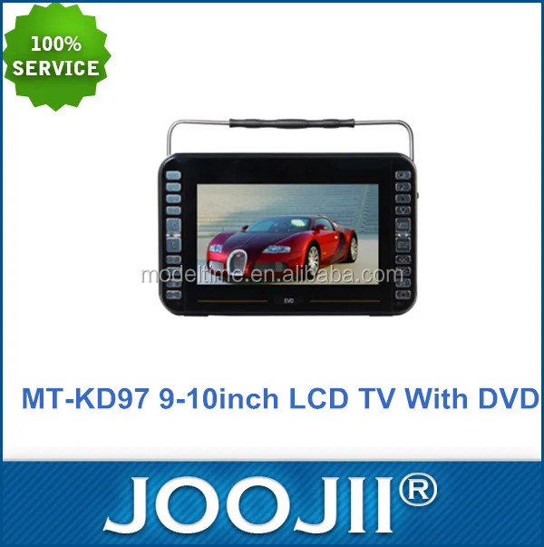 2016 best sale Portable TV With 16:9 Wide-screen and 9-10 Inch Color TFT-LCD, Support FM Radio, USB/SD/MMC Card