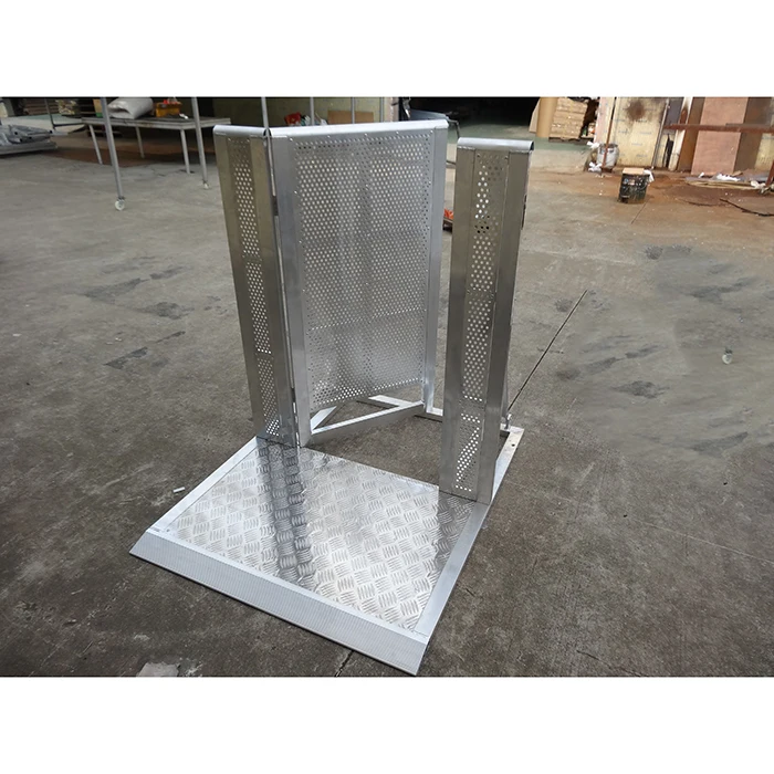 
High quality aluminum crowd barrier with interlocking system 