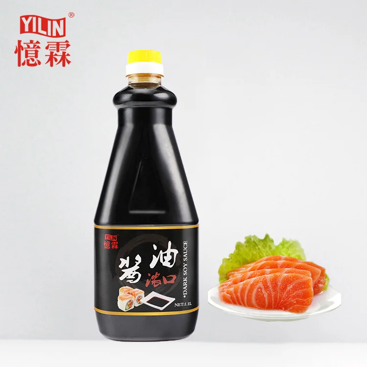 1.1L  Japanese sushi dark soy sauce with OEM-Private Label