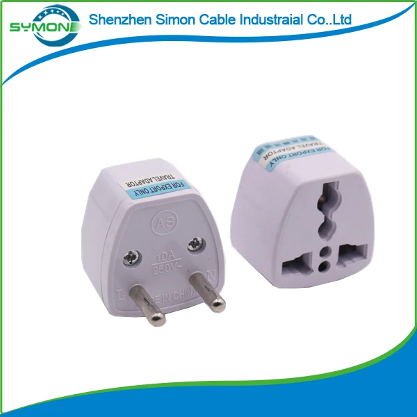 
CE universal travel adapter 2pin plug converter USA plug 