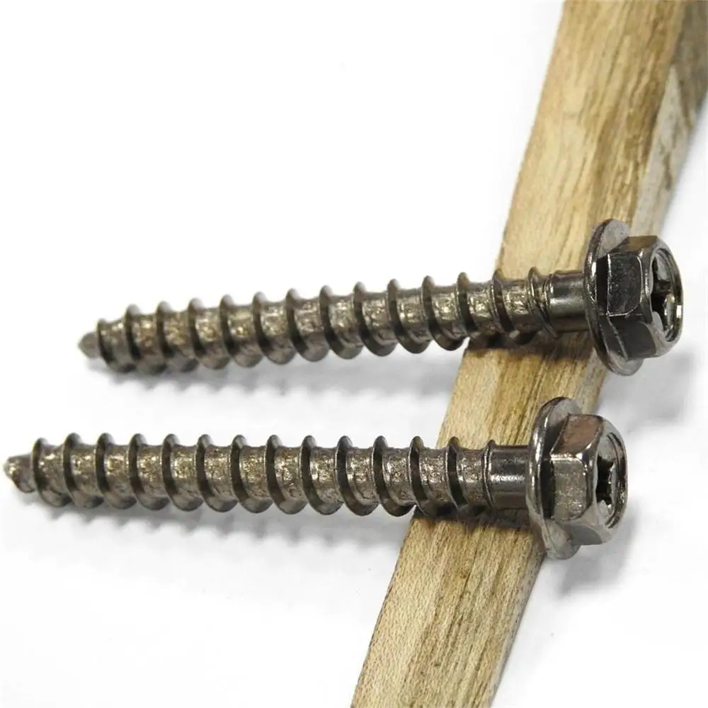 
Manufacturer Carbon Steel M7 M8 Large Self-tapping Hex Head Wood Roofing Screws sizes 
