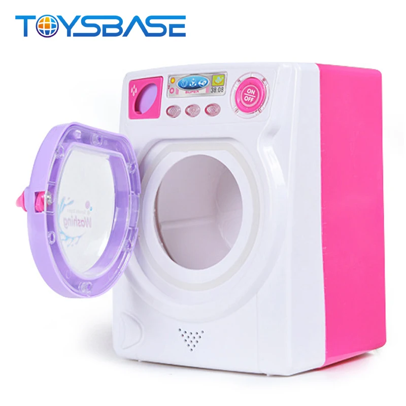 
Pretend Toy Washing Machine - Maquina de Lavar Toy Kids Household Appliances Mini Washing Machine Toy 