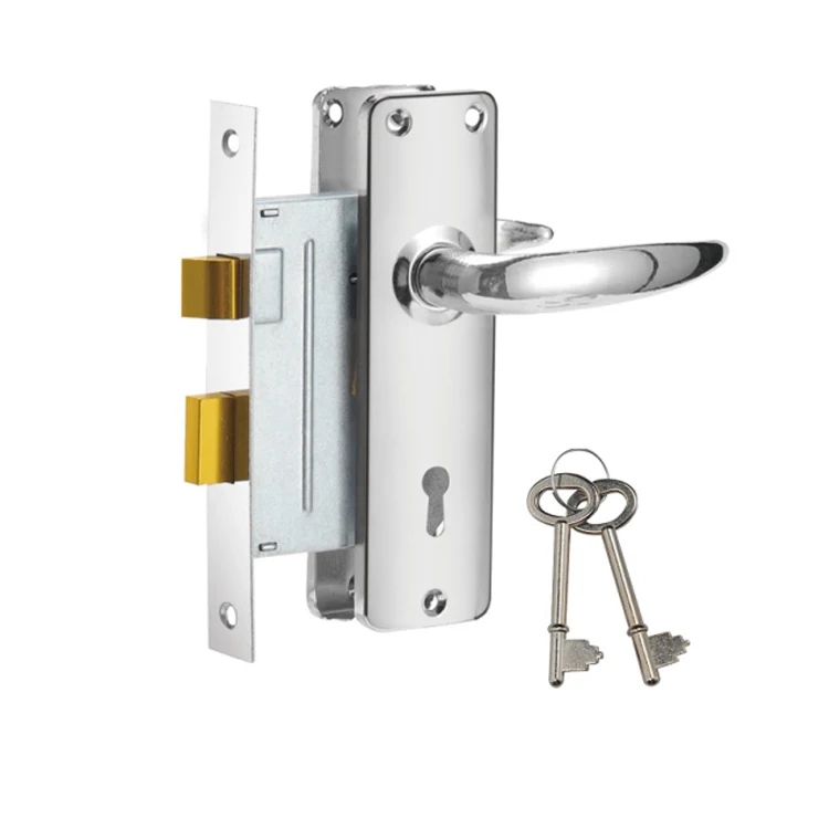 High Quality Wooden Metal Door Mortise Lock Set For Export 910-3495-CP