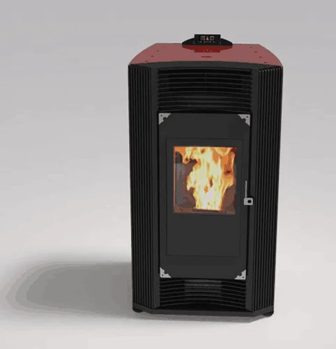 Indoor used wood mantel hydro pellet stove boiler 22KW with remote control