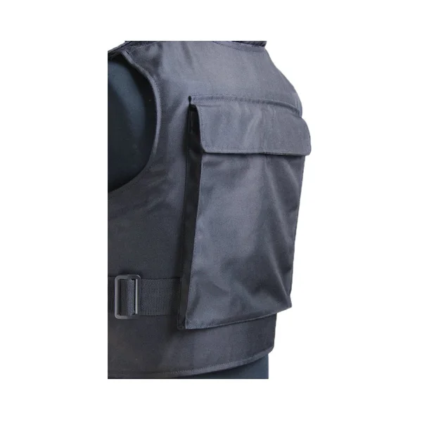 Muti-pocket aramid vest with removable neck protection