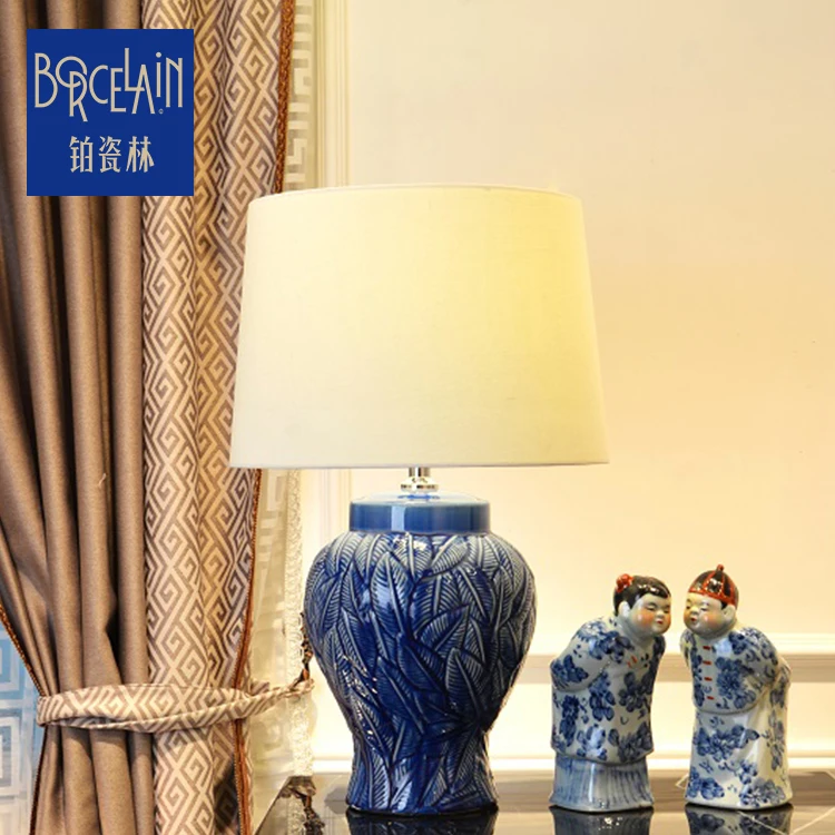 Chinese antique porcelain home desk decorative outlet hotel table lamp