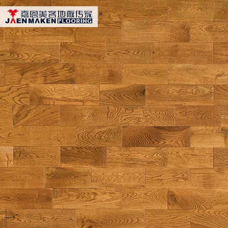 CD grade solid wood smooth wire brushed oak hardwood flooring