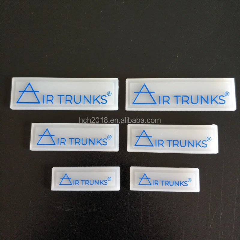 Рельефный Прозрачный 3D Резиновый Логотип Силиконовая этикетка для одежды
