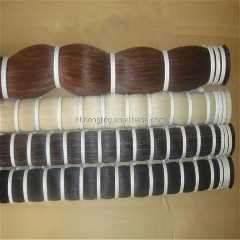 Horsetail hair and horse mane hair for brush Washed double/single drawn