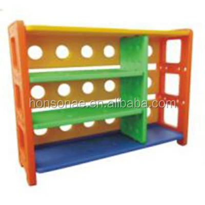 High Quality baby Plastic Book Shelf kindergarten furniture children cartoon toy storage cabinet kids toy cabinet