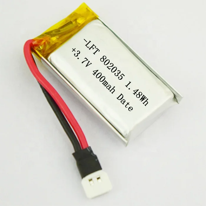 25C hot sales 602540 702540 802035 852540 902540 952540 3.7V 400mah li-ion battery with connector for indoor RC TY901 helicopter
