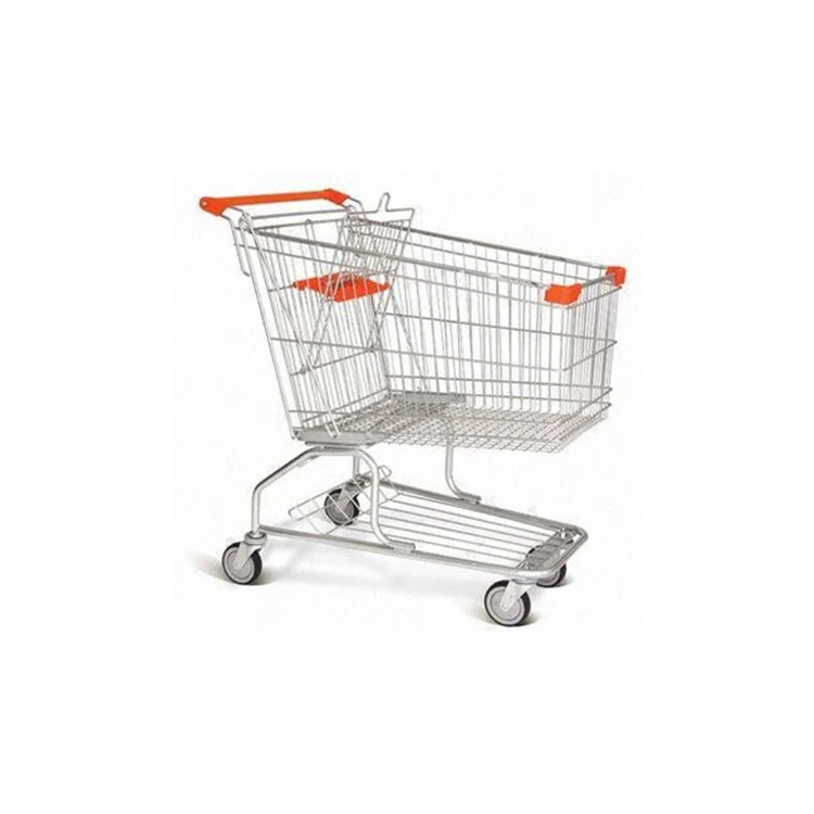 supermarket heavy duty shopping trolley European style supermarket shopping cart