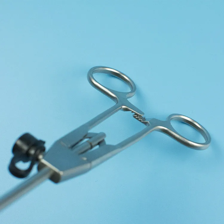 Laparoscopy needle holder curved laparoscopic needle holder curved reusable Surgical needle holder