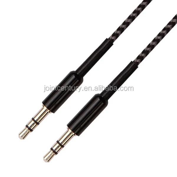 UNIQUE 3.5mm AUX Cable with Metal Shell for Car Audio Video Cables from China Professional Manufacturer