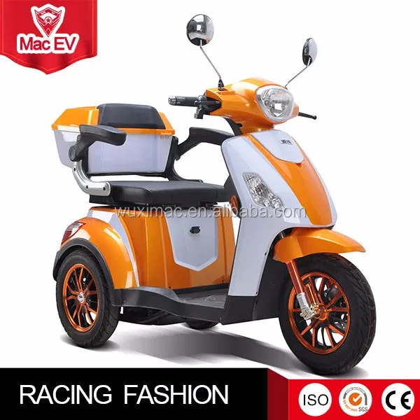 Factory wholesale motorized tricycles for 2 adults volta electric cargo tricycle for adult