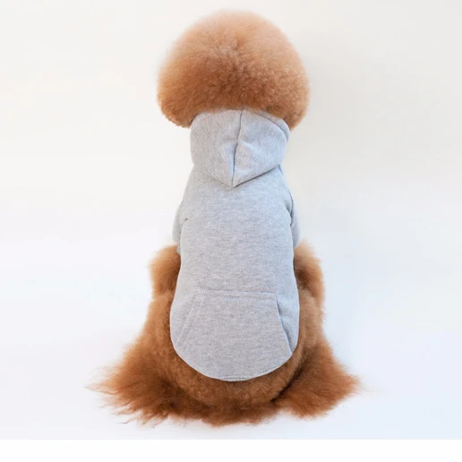 
Cheapest Autumn Winter Pet Products Dog Clothes Pets Coats Soft Cotton Plain Dog Hoodies Clothing 