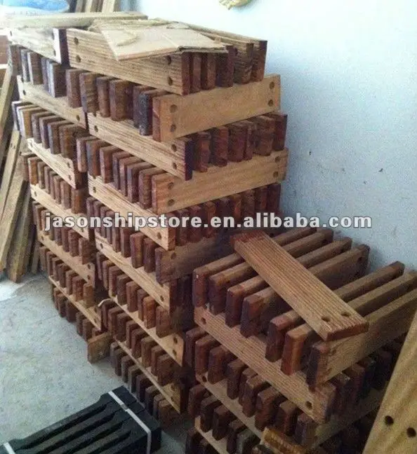 
IMPA232011 Wooden Step Spare Parts For Marine Pilot Ladder(Aluminium Clamp) 