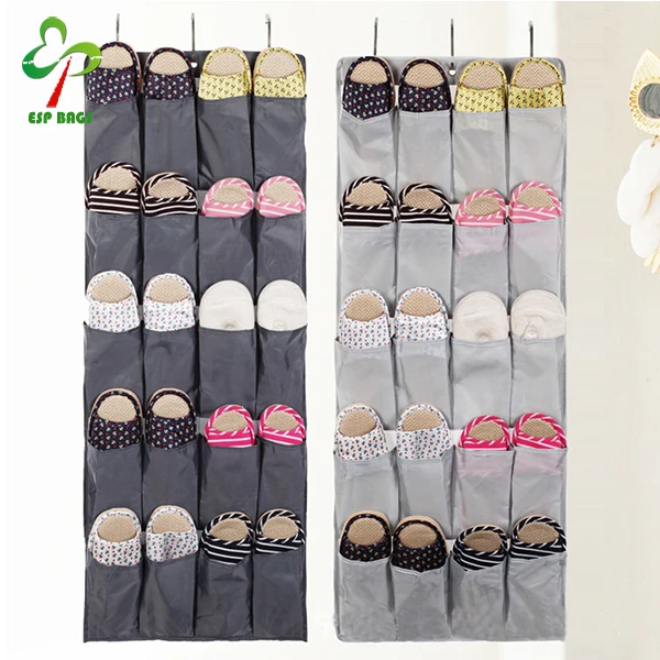 
China supplier wholesale enlarge waterproof oxford fabric over the door hanging shoe organizer with 20 pockets 