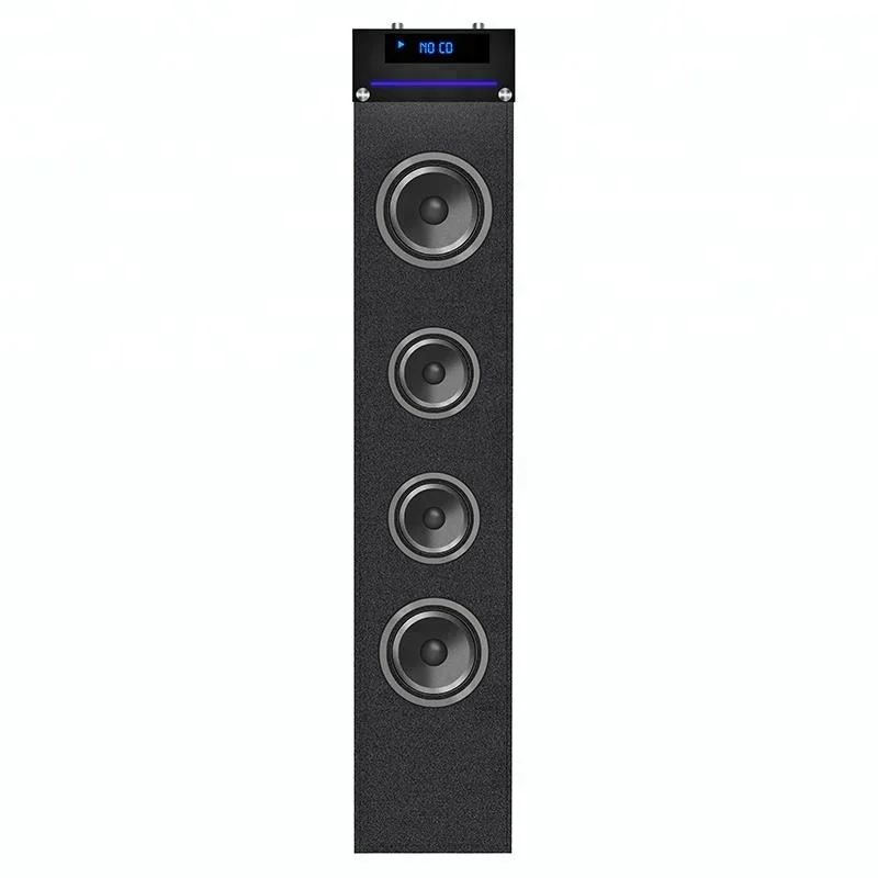 30W karaoke wireless tower CD boombox with Microphone function