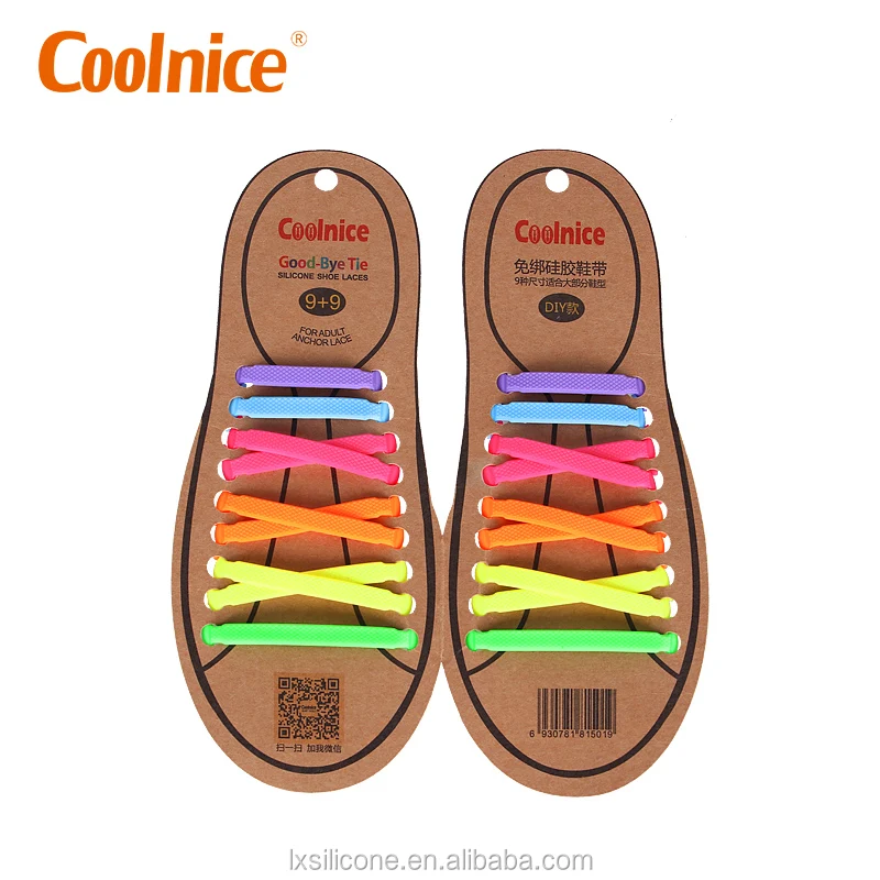 Силиконовые светящиеся яркие шнурки Coolnice в темноте для взрослых и детей