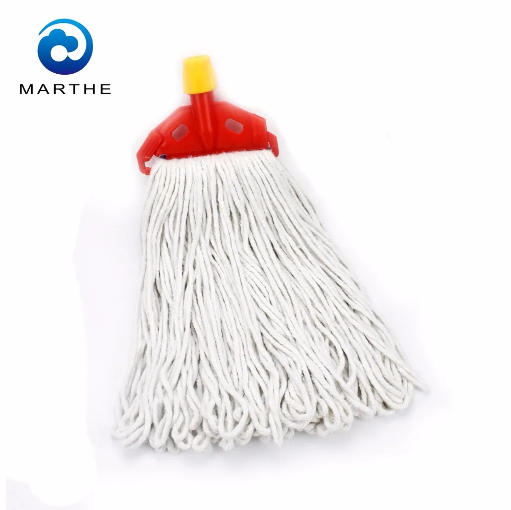 Best selling pure white cotton floor mop head