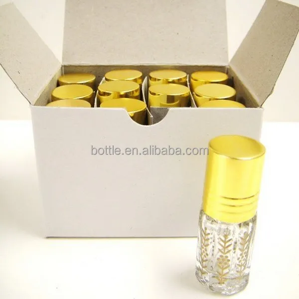 2021 New products wholesale glass octagonal attar bottle 3ml