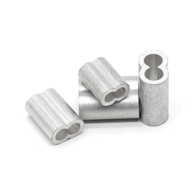 M5 eight type metric ferrule wire rope cable aluminum sleeve  fittings