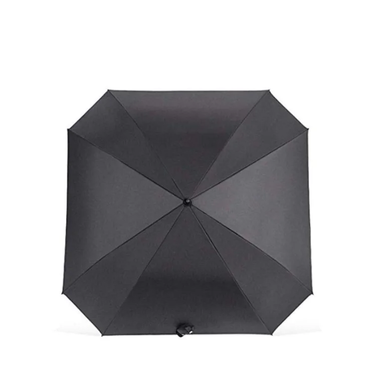 golf umbrella square wood handle custom logo newspaper print windproof 27 inch 30 inch automatic open straight umbrellas