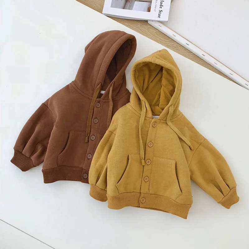 
New Arrival Long-sleeve Hooded Cardigan Baby Hoodie 