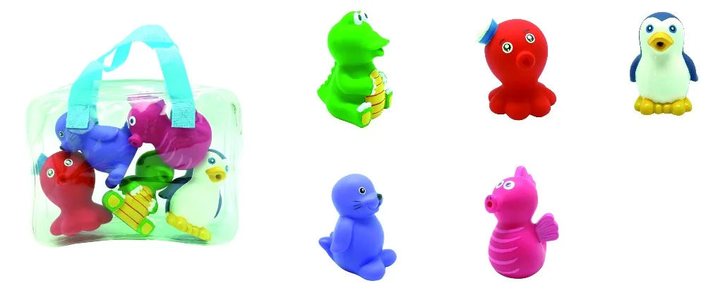 Novelty Lovely Spielzeug Cute Small Mini Plastic Zoo Sea Animal Set Toy Baby Bath Toys Set for Kids
