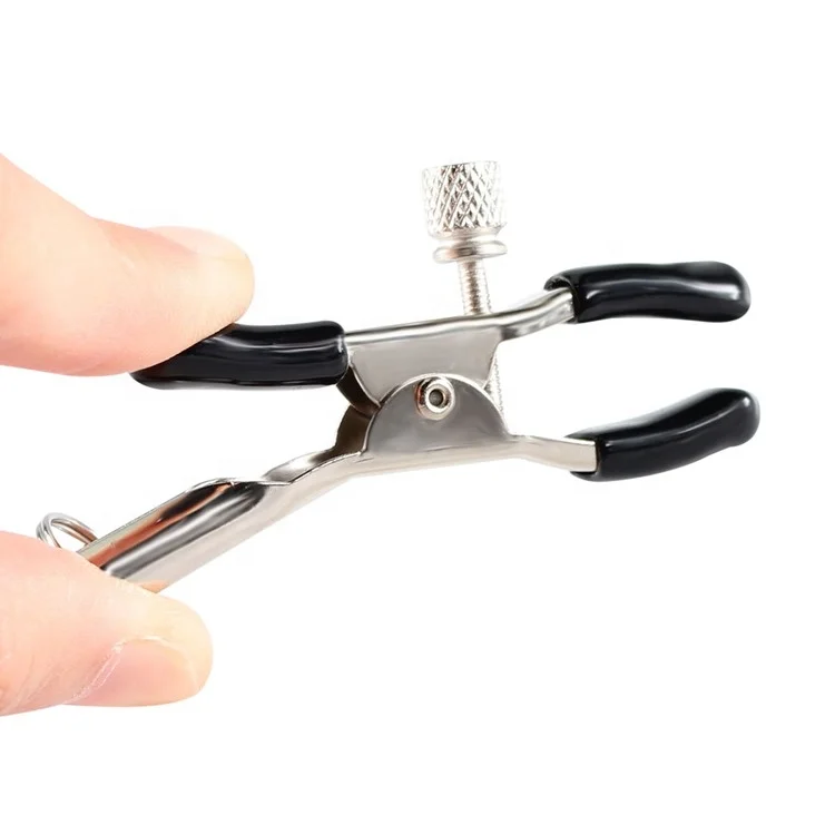 Couple Love Game Sexy Toys Stainless Metal Chains Adjustable Soft Silicone Vibrating Bdsm Nipple Clitoral Clit Clamp