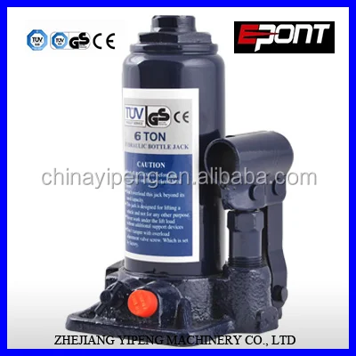 10T EPONT safety valve hydraulic bottle jack with CE&GS