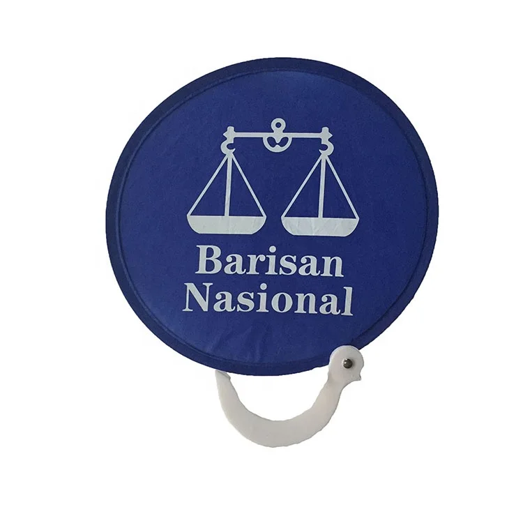 
Election promotional items, election PP fans, round hand fan with long handle 