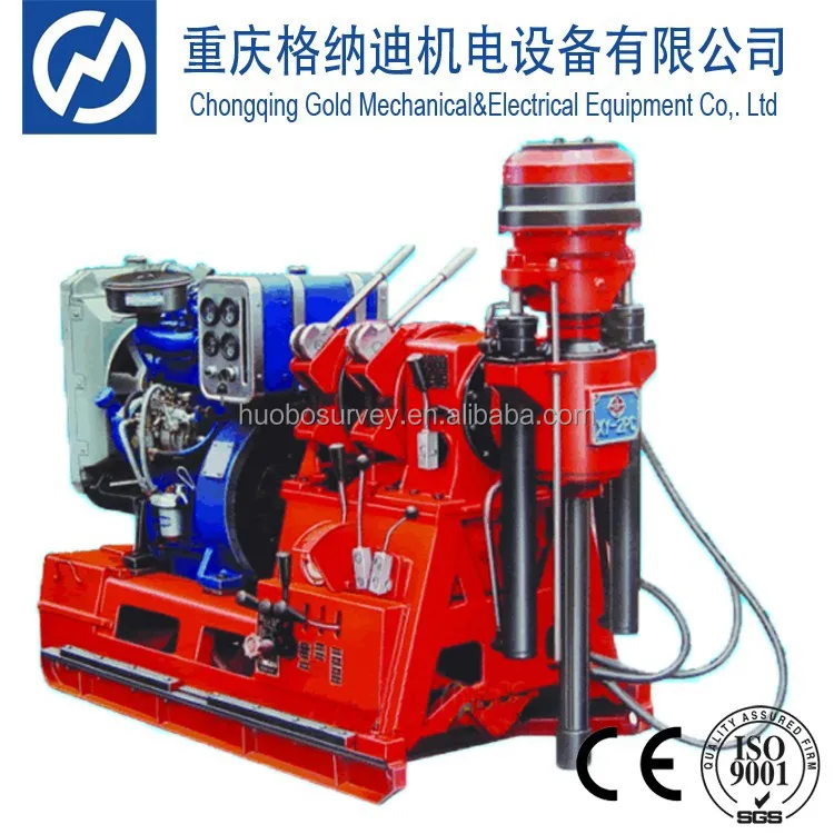 High effciency portable geological core drilling xy-2pc borehole drilling rig machine for sale