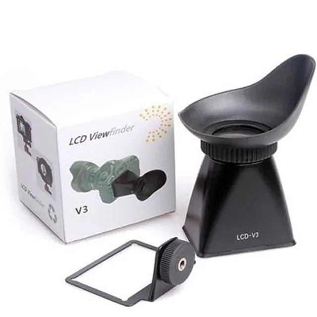
V3 LCD Viewfinder 2.8x Magnifier View Finder Eyecup Hood for 600D 650D 70D 60D T3i T4i DSLR Camera 